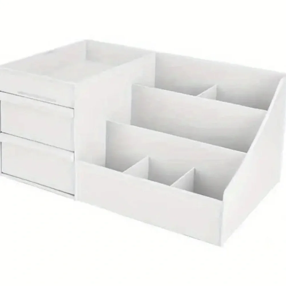 White Cosmetic Organizer